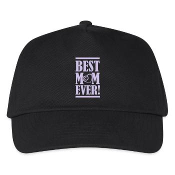 best mom ever - Kinder Basecap - Schwarz - Vorne