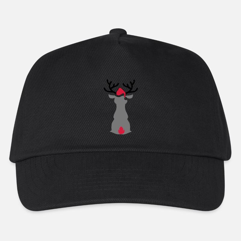 Orignal avec chapeau de Noël - Casquette de baseball Enfant - noir