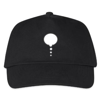 Pensée : Bubble Design - Casquette de baseball Enfant - noir - Devant
