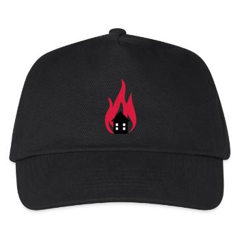 Feuer Haus 3c - Kinder Basecap - Schwarz - Vorne