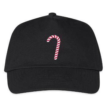 Zuckerstab / candy cane (2c) - Kids’ Baseball Cap - black - Front