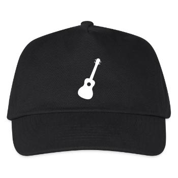 Guitar Ukulele Gift - Kids’ Baseball Cap - black - Front