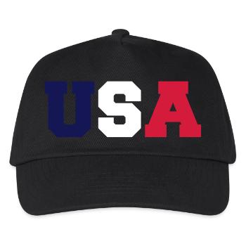 USA - Kinder Basecap - Schwarz - Vorne