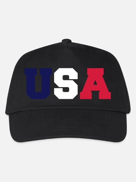 USA - Kinder Basecap - Schwarz