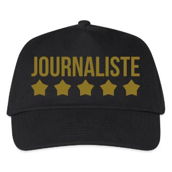 Journaliste - Casquette de baseball Enfant - noir - Devant