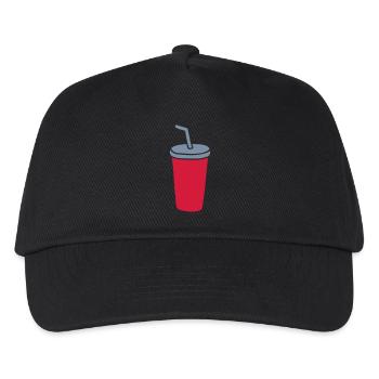 Restaurant Becher Cola - Kinder Basecap - Schwarz - Vorne