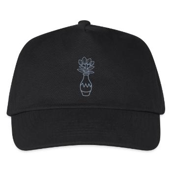 Design beautiful tulips flower vase - Kids’ Baseball Cap - black - Front