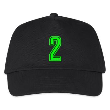 2 - Kids’ Baseball Cap - black - Front