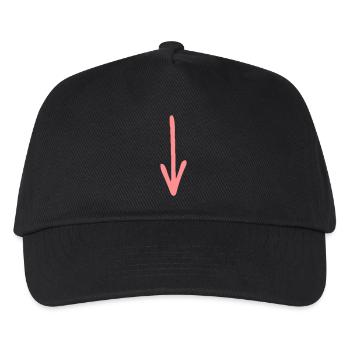 Pfeil - Kinder Basecap - Schwarz - Vorne