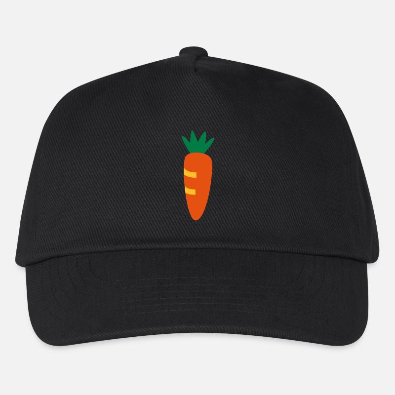 Möhre - Kinder Basecap - Schwarz