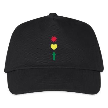 Traffic light Star heart Arrow 3c - Kids’ Baseball Cap - black - Front