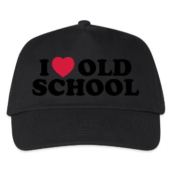 I love old school - Kinder Basecap - Schwarz - Vorne