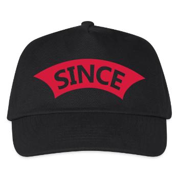 Text Since Jahreszahl - Kinder Basecap - Schwarz - Vorne