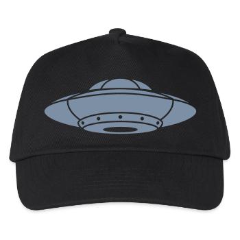 Mystery Aliens UFO Spaceship - Kids’ Baseball Cap - black - Front