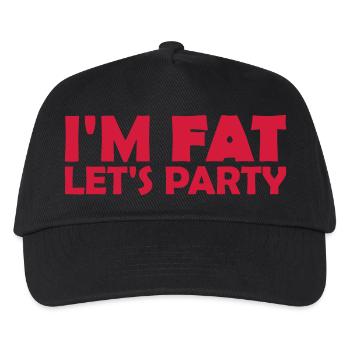 at the fat lets party - Kids’ Baseball Cap - black - Front