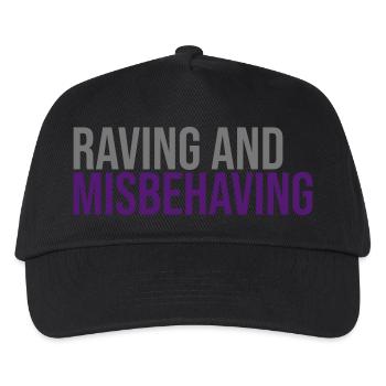 Raving & Misbehaving - Kids’ Baseball Cap - black - Front