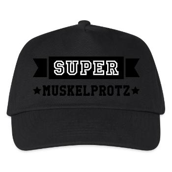 Kräftig Muskulös Muskelprotz Stämmig bodybuilding - Kinder Basecap - Schwarz - Vorne