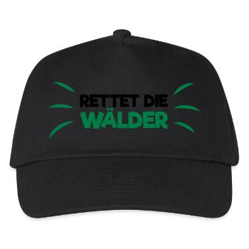 Rettet die Wälder! - Kinder Basecap - Schwarz - Vorne
