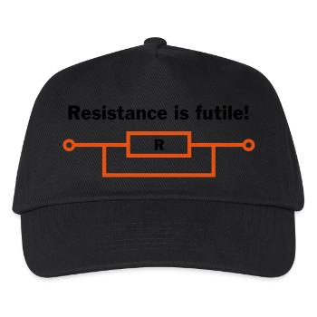 resistance is futile! - Casquette de baseball Enfant - noir - Devant