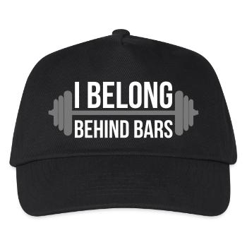 Fitness - Kinder Basecap - Schwarz - Vorne