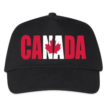 Canada - Kanada - Kinder Basecap - Schwarz - Vorne