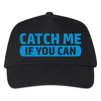 Logo Catch Spiel - Kinder Basecap - Schwarz - Vorne