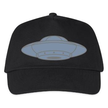 UFO Flying Saucer Aliens - Kids’ Baseball Cap - black - Front