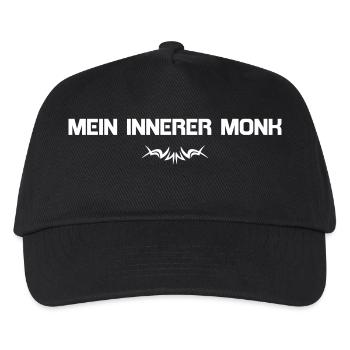 MY INNER MONK w - Kids’ Baseball Cap - black - Front