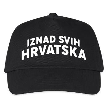 Croatia Croatia Hrvatska football fan - Kids’ Baseball Cap - black - Front
