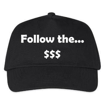 Follow the money - Kids’ Baseball Cap - black - Front