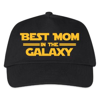 Best Mom in the Galaxy - Kinder Basecap - Schwarz - Vorne