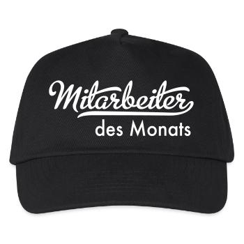 Mitarbeiter des Monats - Kinder Basecap - Schwarz - Vorne