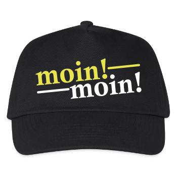 Moin Moin Greetings - Kids’ Baseball Cap - black - Front