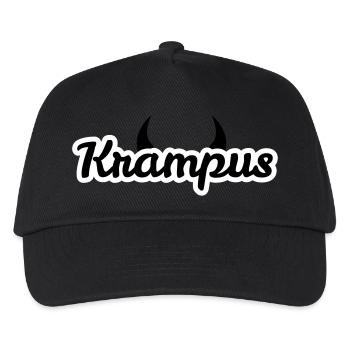 Krampus mit Hörnern - Kinder Basecap - Schwarz - Vorne