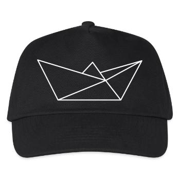 paper ship - Kids’ Baseball Cap - black - Front