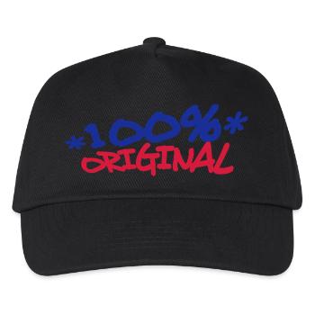 Comic Cartoon 100 % Original - Kinder Basecap - Schwarz - Vorne