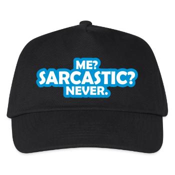 me sarcastic never quote - Kids’ Baseball Cap - black - Front