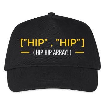 hip hip array - Kinder Basecap - Schwarz - Vorne