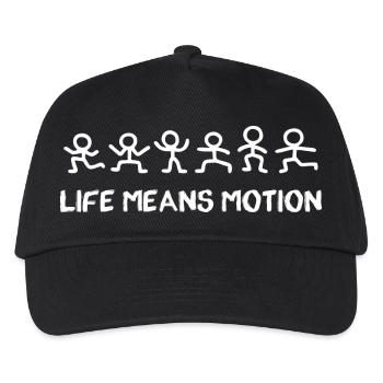 Stick Figure Life means motion - Kids’ Baseball Cap - black - Front