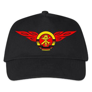 Car flames crest 3c - Kids’ Baseball Cap - black - Front