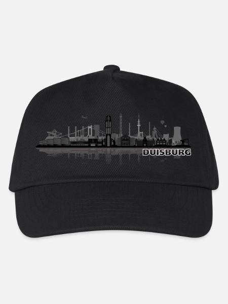 duisburg city skyline - Kinder Basecap - Schwarz