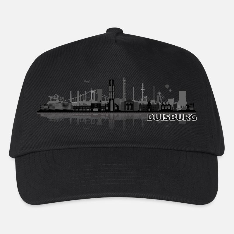 duisburg city skyline - Kinder Basecap - Schwarz