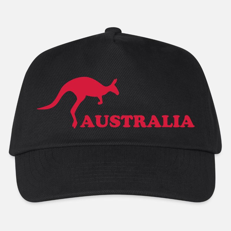 Australien - Australia - Kinder Basecap - Schwarz