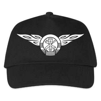 Car flames crest 1c - Kids’ Baseball Cap - black - Front