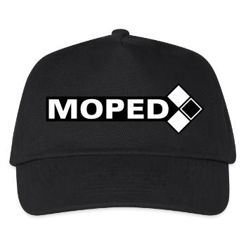 Moped Logo (2c) - Kinder Basecap - Schwarz - Vorne