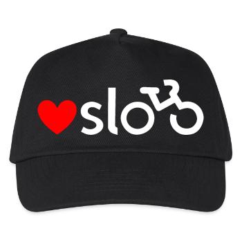 Oslo Fahrrad-Liebesaufkleber (weiß) - Kinder Basecap - Schwarz - Vorne