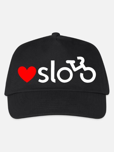 Oslo Fahrrad-Liebesaufkleber (weiß) - Kinder Basecap - Schwarz