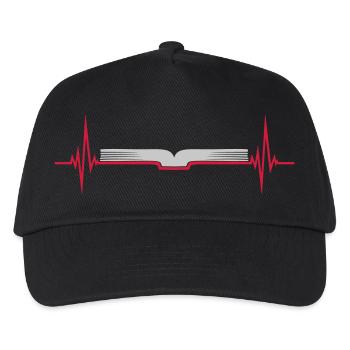 Puls Pages Read Book - Kids’ Baseball Cap - black - Front