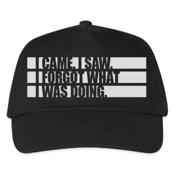 Je suis venu voir oublier - Casquette de baseball Enfant - noir - Devant