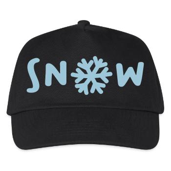 Snow Snow Ski Holiday Quota Christmas Winter - Kids’ Baseball Cap - black - Front